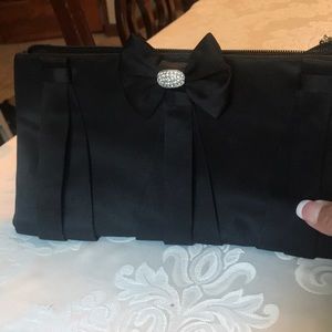 Black Satin evening bag.